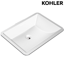 〝KOHLER 促銷商品〞<br>Brazn  K-21058K-0 <br>長方型下崁盆  / 白色 <br>(內徑 35.3 x 48.2cm)  |超值組合|KOHLER年度商品