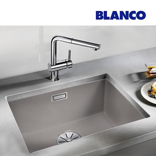 BLANCO SUBLINE 500-U <br>523434 花崗岩廚用水槽<br> (灰色/ 內徑50x40 cm)  |廚用水槽|BLANCO