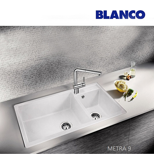 BLANCO METRA 9 <br>513269 花崗岩廚用水槽<br>(白色/ 86x50 cm)  |廚用水槽|BLANCO