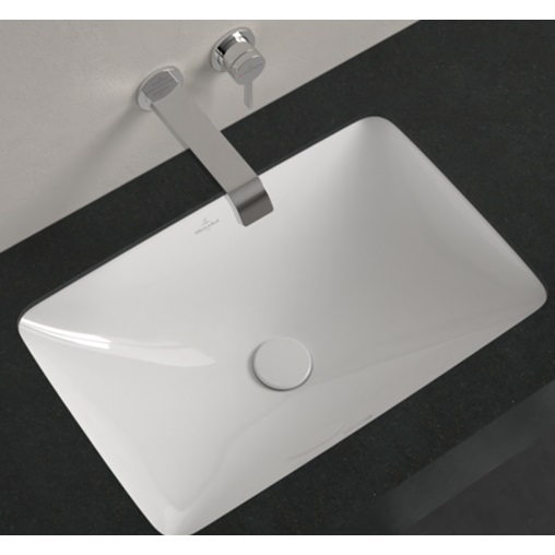 V&B 4A57.00.R1 LOOP&FRIENDS 下崁臉盆(長方型)<br>(內徑54x34 cm)  |面盆|Villeroy & Boch