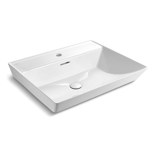 KOHLER K-EX21059T-1-0  <br>BRAZN單孔獨立面盆<br>白 (58.4x48.3 cm)  |超值組合|KOHLER 2023促銷型錄