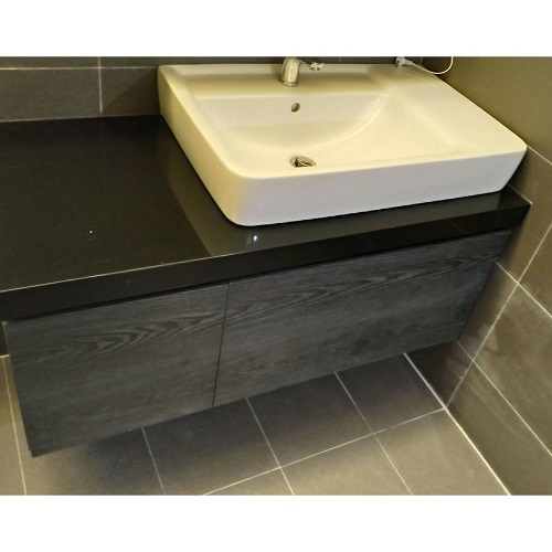 Goldenstyle K8203W <br>碳黑胡桃  |鏡櫃|訂製櫃體-板材選擇|木紋