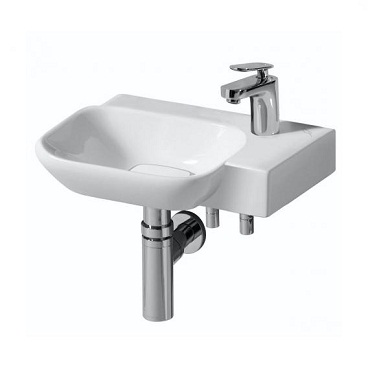 GEBERIT 125440600<br>my Day 右檯面面盆(37x40cm)產品圖
