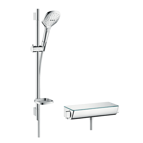 Hansgrohe 設計款恆溫淋浴組 <br>Ecosta Select E 120<br> 德國製<br>  |淋浴花灑|HANSGROHE|蓮蓬頭伸降桿/掛座/淋浴柱 套組