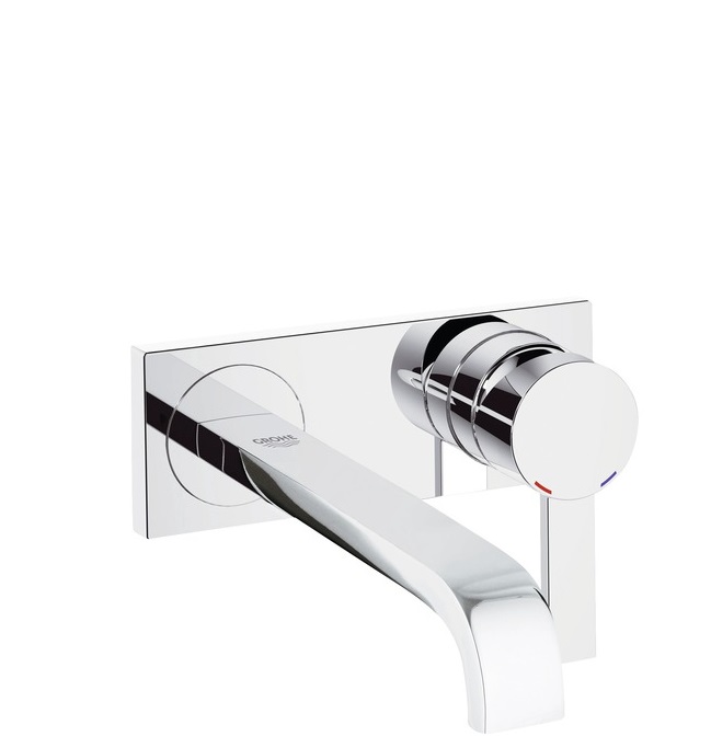 GROHE 19386.000<br>Allure 壁上雙孔面盆龍頭(出水頭220mm)  |面盆龍頭|GROHE|埋壁式面盆龍頭