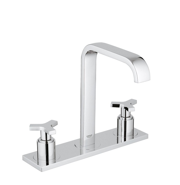 GROHE 20143.000<br>Allure 三孔面盆龍頭(十字轉把)  |面盆龍頭|GROHE|三孔面盆龍頭