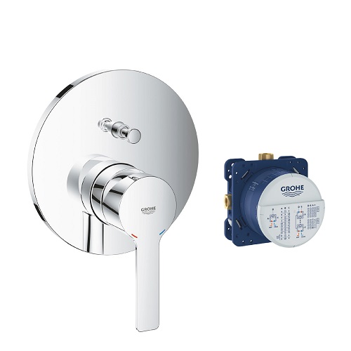 GROHE 24064.001<br>LINEARE 埋壁浴用<br>雙切-控制面板 (含埋壁軸心)  |浴缸龍頭|GROHE|埋壁式浴缸龍頭