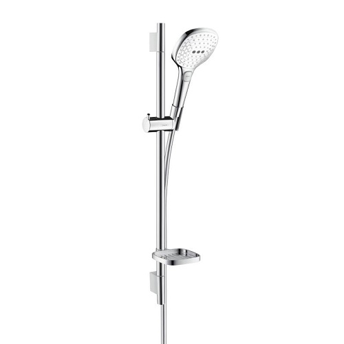 Hansgrohe 26620400<br>  Raindance Select E 120<br>蓮蓬頭滑桿組 65cm<br>(含皂盤)3種水流  |淋浴花灑|HANSGROHE|蓮蓬頭伸降桿/掛座/淋浴柱 套組