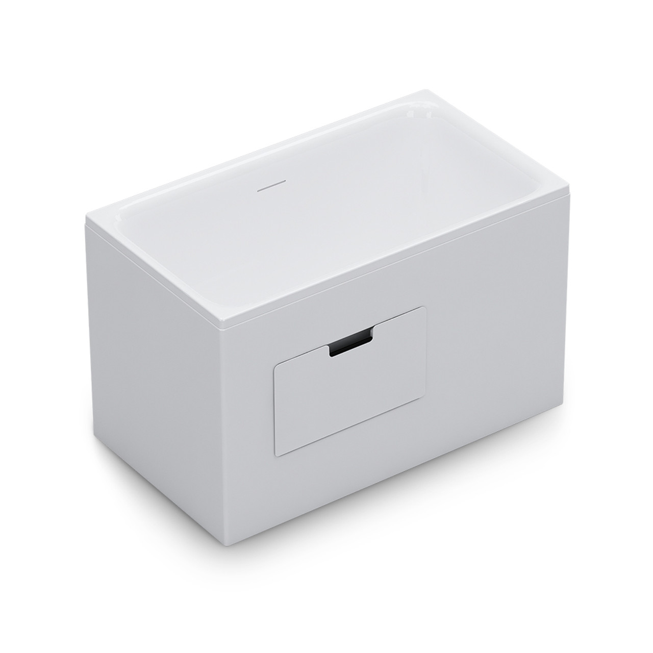KOHLER<br>K-26758T-R-0<br>FLEXISPACE 坐臥式壓克力浴缸<br>右靠牆,帶腳凳 (120x68x75 cm)  |浴缸|KOHLER|獨立式浴缸