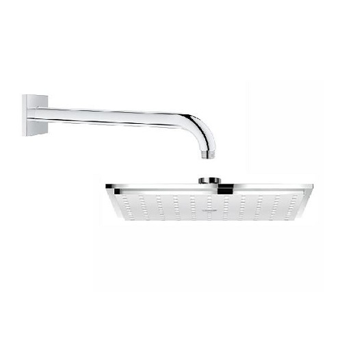 GROHE 27479000<br>ALLURE BRILLIANT <br>方型Rainshower頭頂花灑 <br>(含 壁面上固定桿 28.2cm)  |淋浴花灑|GROHE|頭頂花灑