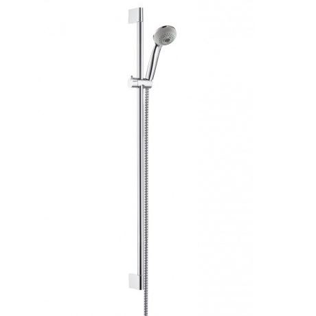 Hansgrohe 27766000<br>Crometta 85  Multi <br>三段式蓮蓬頭滑桿組 90cm<br>3種水流  |淋浴花灑|HANSGROHE|蓮蓬頭伸降桿/掛座/淋浴柱 套組