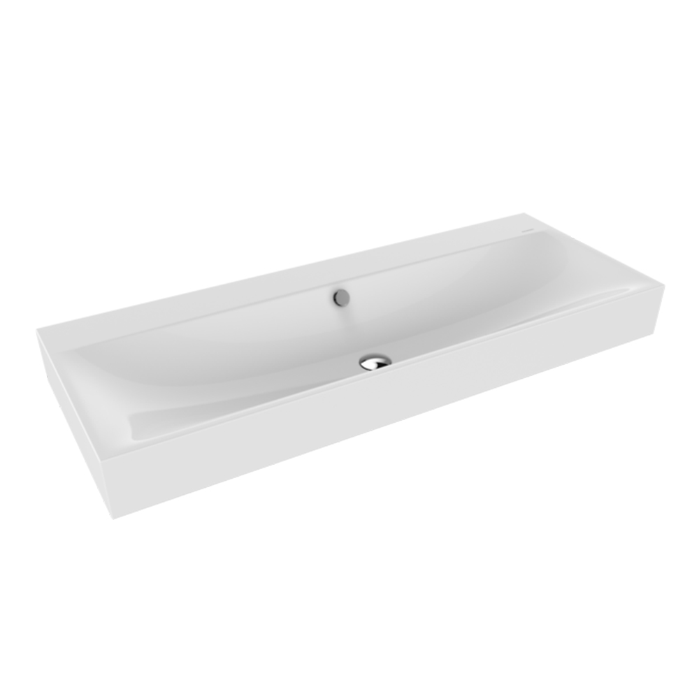 KALDEWEI 3049<br>SILENIO 120cm立式檯面盆<br>單龍頭孔/含抗污/邊框高度12cm<br>(亮白)  |面盆|KALDEWEI|檯上盆