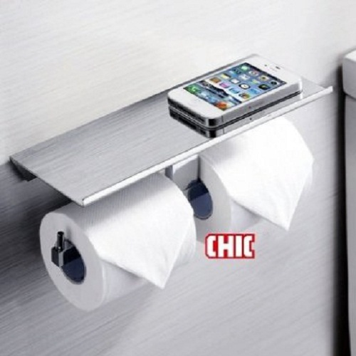CHIC 081.2201<br>置物捲紙架(雙捲)  |衛浴配件|品牌|CHIC