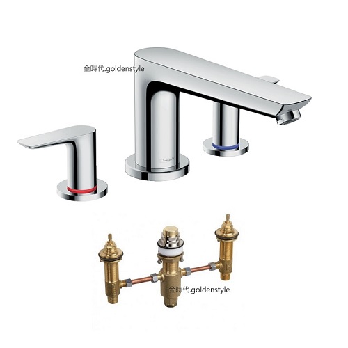 Hansgrohe 71747000<br>Talis E 三孔式浴缸龍頭<br>(含 埋壁軸心)  |浴缸龍頭|HANSGROHE|浴缸上龍頭