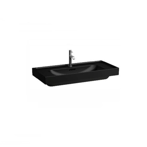 LAUFEN 81011.9.716.104.1<br>MEDA 檯面盆 霧黑色<br>(100x46cm)  |面盆|LAUFEN|檯上盆