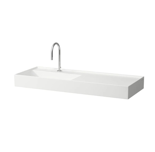 LAUFEN 81333.2<br>KARTELL 掛壁式面盆(右檯面)<br>無溢水(120x46cm)