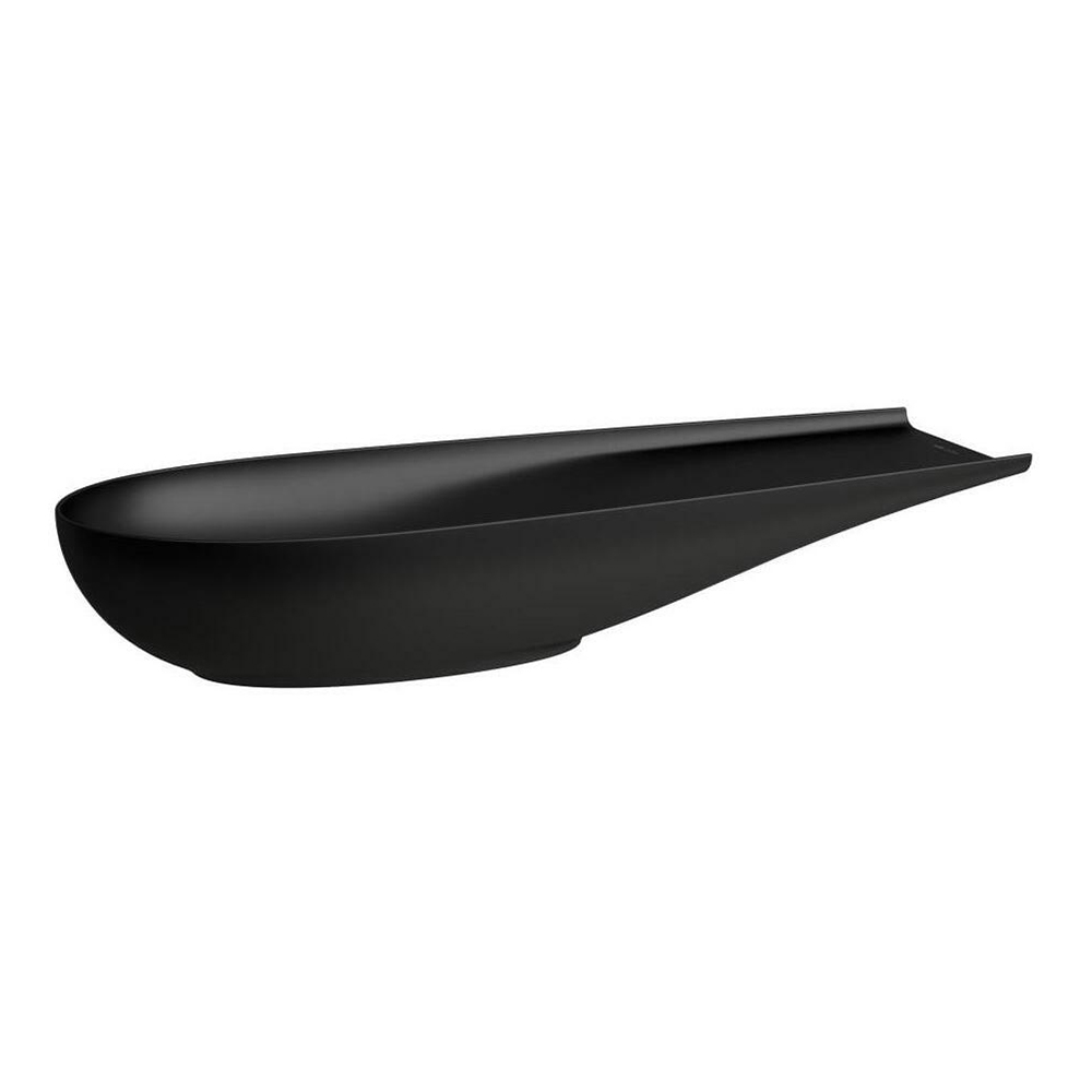 LAUFEN 81897.4.716.112.1<br>ALESSI ONE 立式檯面盆<br>(霧黑/100x38cm)  |面盆|LAUFEN|檯上盆