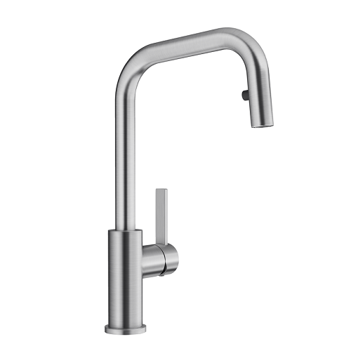 ★Blanco Jandora-S<br>526614 伸縮廚房龍頭<br>(毛絲面) 不鏽鋼  無鉛  |廚用龍頭|BLANCO