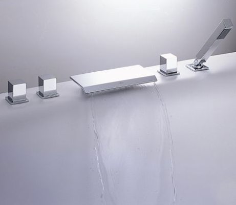 LILAIDEN LD-9703<br>五件式方型瀑布浴用龍頭  |浴缸龍頭|LILAIDEN|浴缸上龍頭