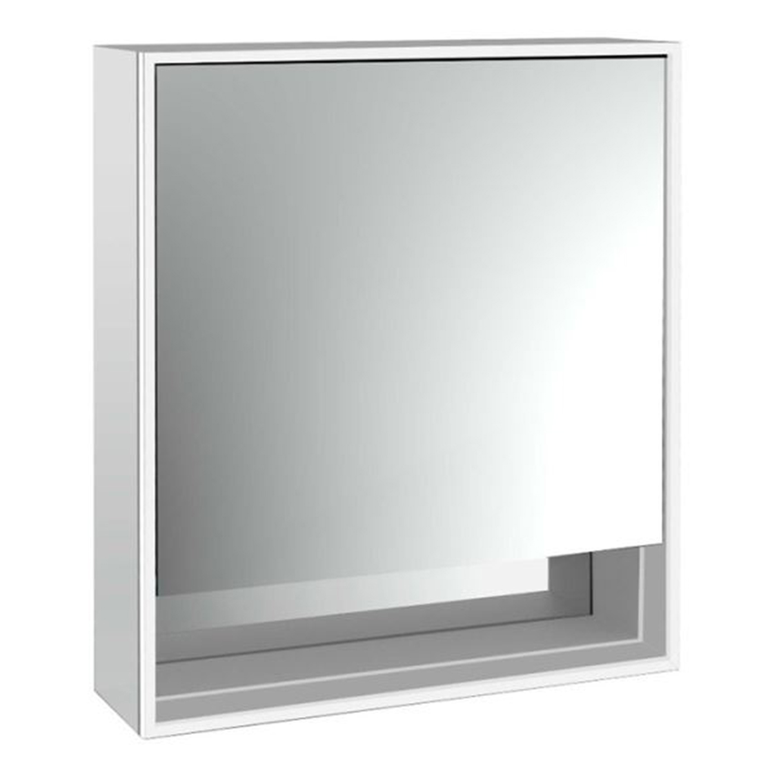 EMCO<br>9798.052.02TW<br>Loft 掛壁式單門鏡箱60cm<br>(右開門/鏡面牆板)  |鏡櫃|EMCO