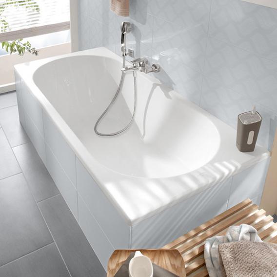Villeroy & Boch<br>O.novo 崁入式壓克力浴缸<br>浴缸 VBUBA160CAS2V-01 + Viega落水器<br>(160x70xH45 cm)  |浴缸|Villeroy & Boch