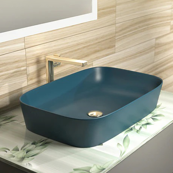 KOHLER <br>K-21226IN-HP1<br>Modernlife Edge 檯面盆,印度色彩系列 孔雀藍款(60 cm)  |{門市現貨區 }