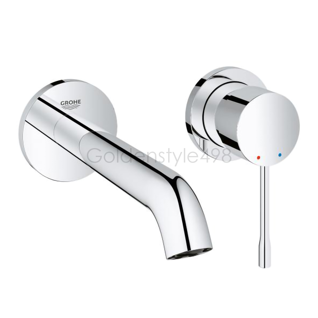 GROHE 19408.001<br>NEW ESSENCE <br>壁上雙孔面盆龍頭  <br>(鉻色/含埋壁軸心)  |面盆龍頭|GROHE|埋壁式面盆龍頭