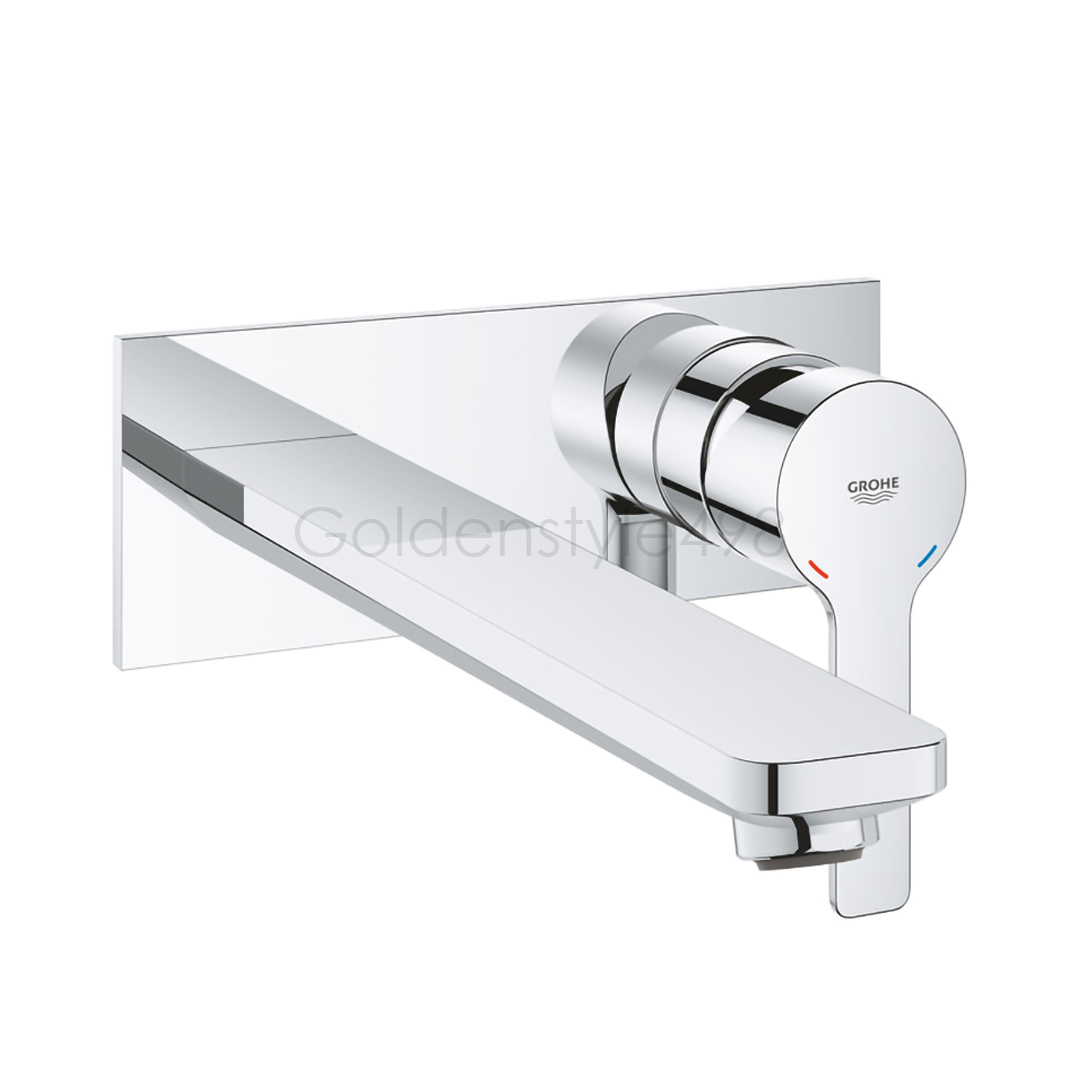 ★GROHE 23444.001<br>LINEARE<br>壁上雙孔面盆龍頭  <br>(鉻色/含埋壁軸心)  |面盆龍頭|GROHE|埋壁式面盆龍頭