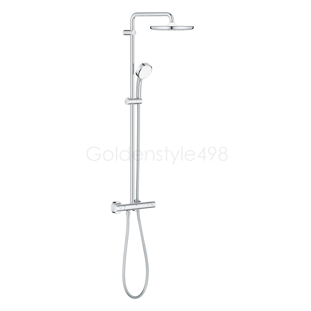 GROHE 26670.000<br>TEMPESTA COSMOPOLITAN SYSTEM 250<br>定溫淋浴花灑組(鉻色)  |淋浴花灑|GROHE|蓮蓬頭伸降桿/掛座/淋浴柱 套組