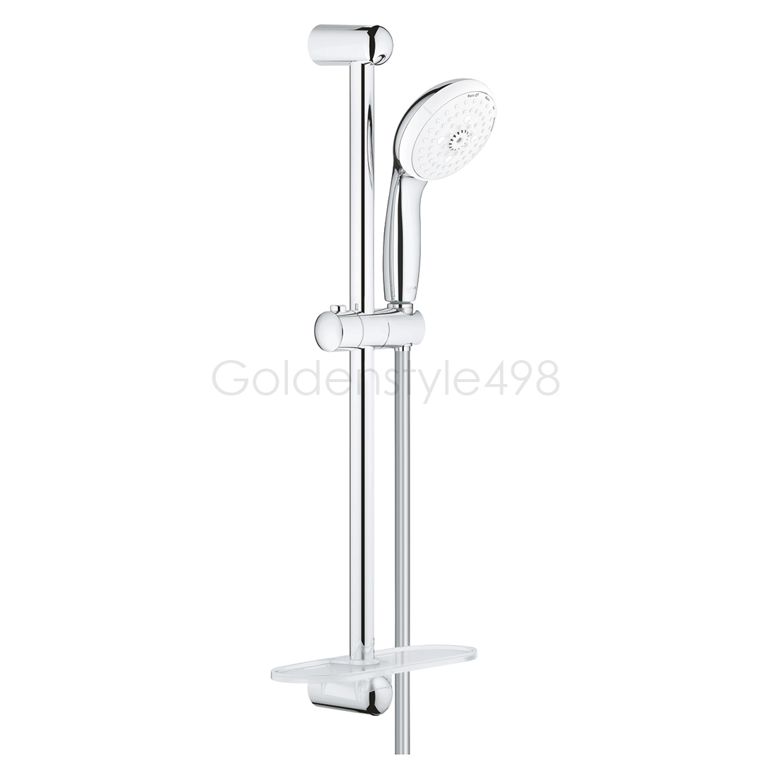 ★GROHE 28593.002<br>TEMPESTA 100<br> 60cm淋浴滑桿組(鉻色)  |淋浴花灑|GROHE|蓮蓬頭伸降桿/掛座/淋浴柱 套組
