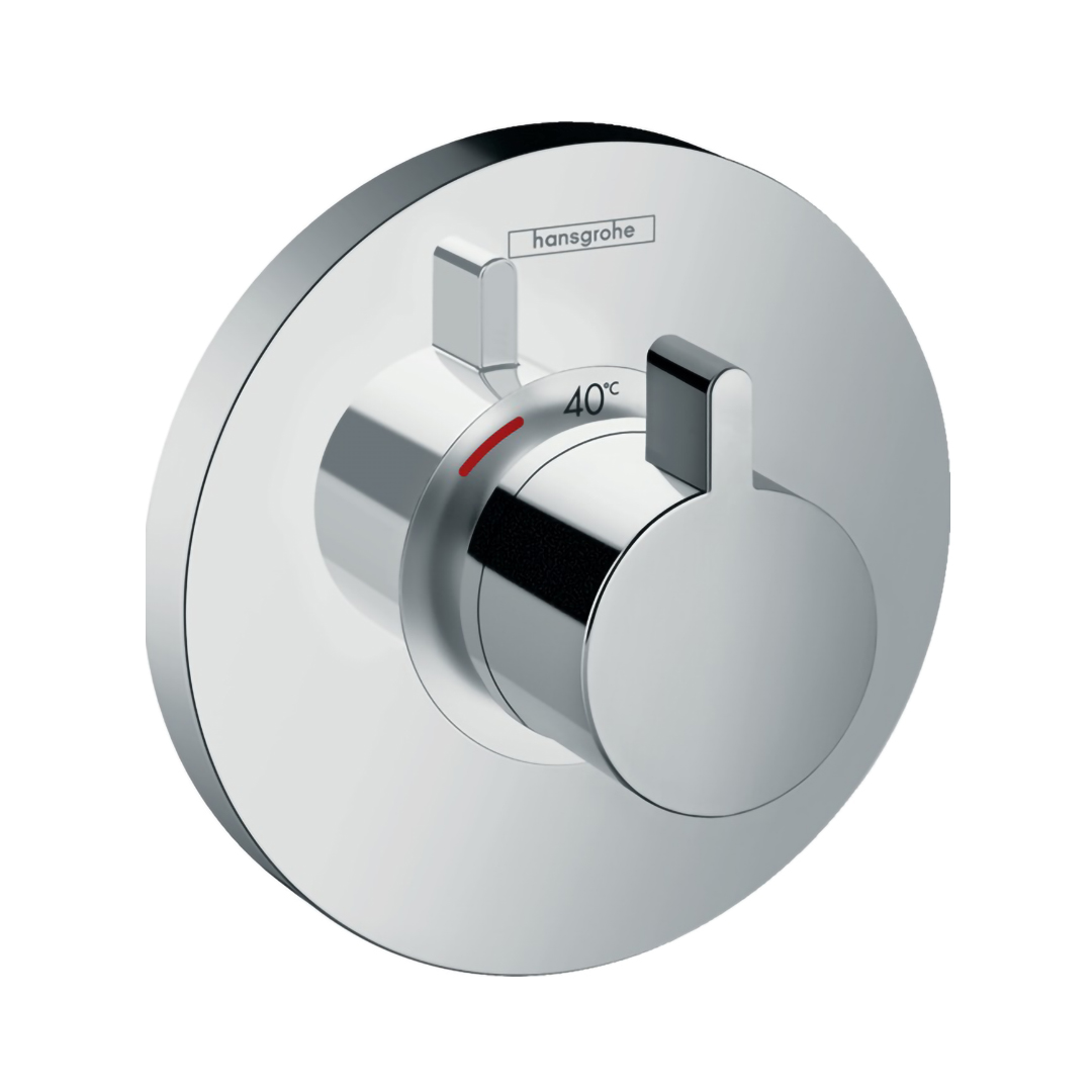 Hansgrohe 15741000<br>ShowerSelect S<br>高流量定溫開關面板<br>( 鉻色 /不含軸心)  |浴缸龍頭|HANSGROHE|埋壁式浴缸龍頭