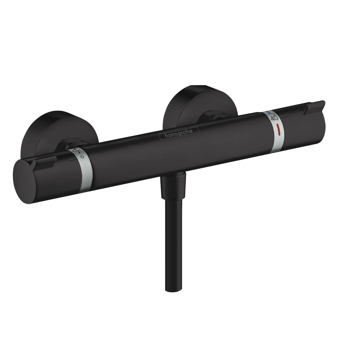 Hansgrohe 13116670<br>Ecostat Comfort <br>附牆恆溫淋浴龍頭 (霧黑)  |黑色系列|浴用龍頭 / 花灑