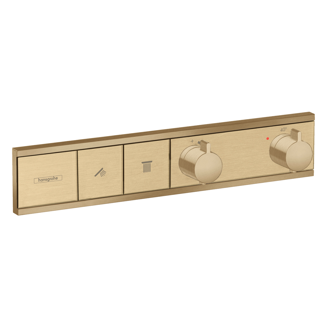 Hansgrohe 15380140<br>RainSelect<br>二路定溫開關面板<br>(霧古銅 / 不含軸心)  |金色系列|浴用龍頭 / 花灑