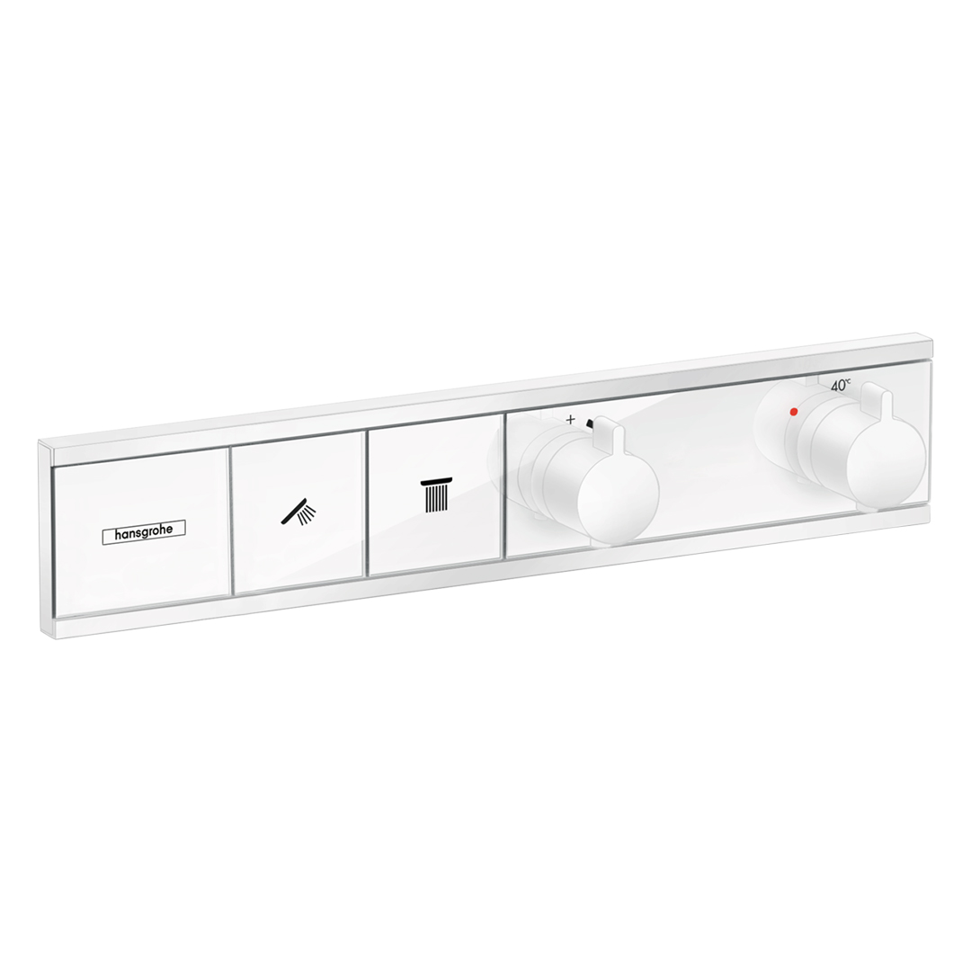 Hansgrohe 15380700<br>RainSelect<br>二路定溫開關面板<br>(霧白 / 不含軸心)  |淋浴花灑|HANSGROHE|埋壁式面板