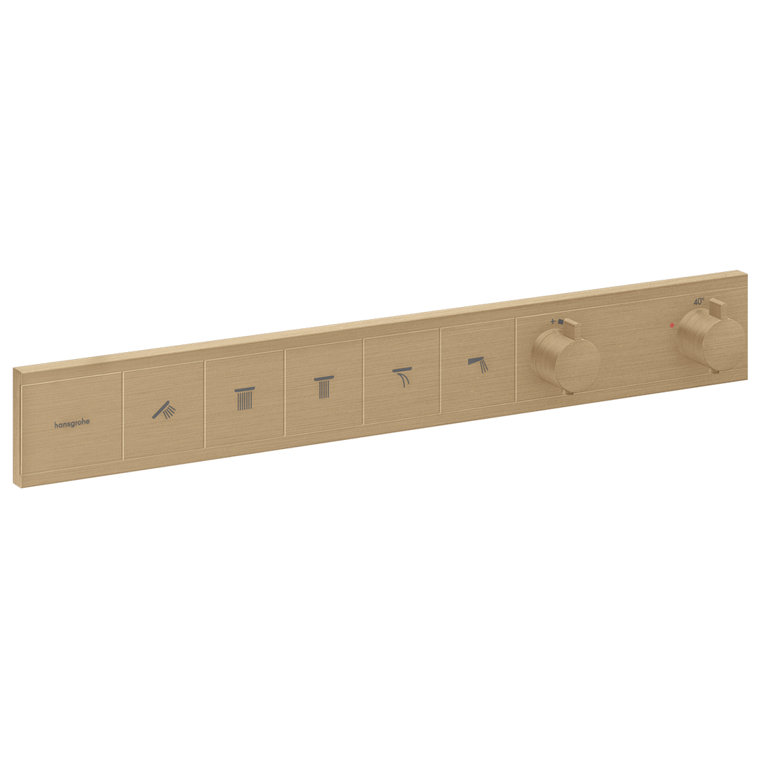 Hansgrohe 15384140<br>RainSelect<br>五路定溫開關面板<br>(霧古銅 / 不含軸心)  |金色系列|浴用龍頭 / 花灑
