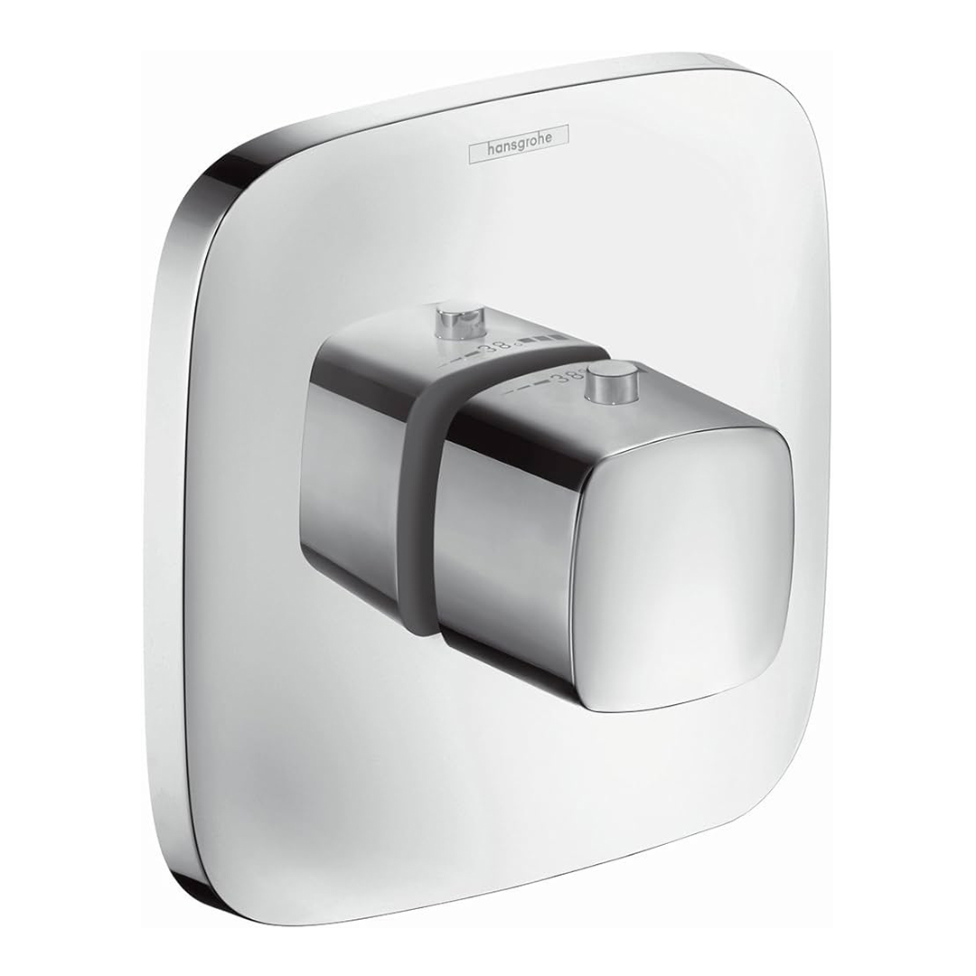 Hansgrohe 15772000<br>PuraVida<br>高流量定溫開關面板<br>(鉻色 / 不含軸心)  |浴缸龍頭|HANSGROHE|埋壁式浴缸龍頭