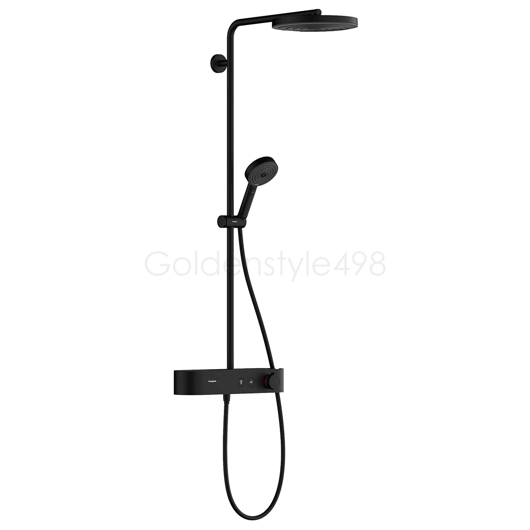 Hansgrohe 24220670<br>Pulsify S 260恆溫淋浴花灑組<br>  (二出水/霧黑)產品圖
