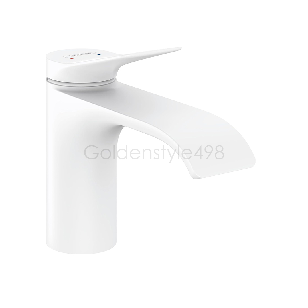 Hansgrohe 75012700<br>Vivenis 80 單槍臉盆龍頭 <br>(無按壓落水頭/霧白)  |面盆龍頭|HANSGROHE|面盆龍頭