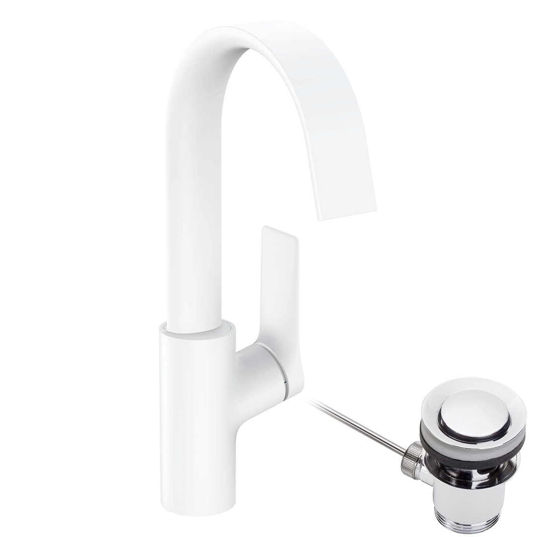 Hansgrohe 75030700<br>Vivenis 210 單槍旋轉面盆龍頭 <br>(附拉桿落水頭/霧白)  |面盆龍頭|HANSGROHE|面盆龍頭