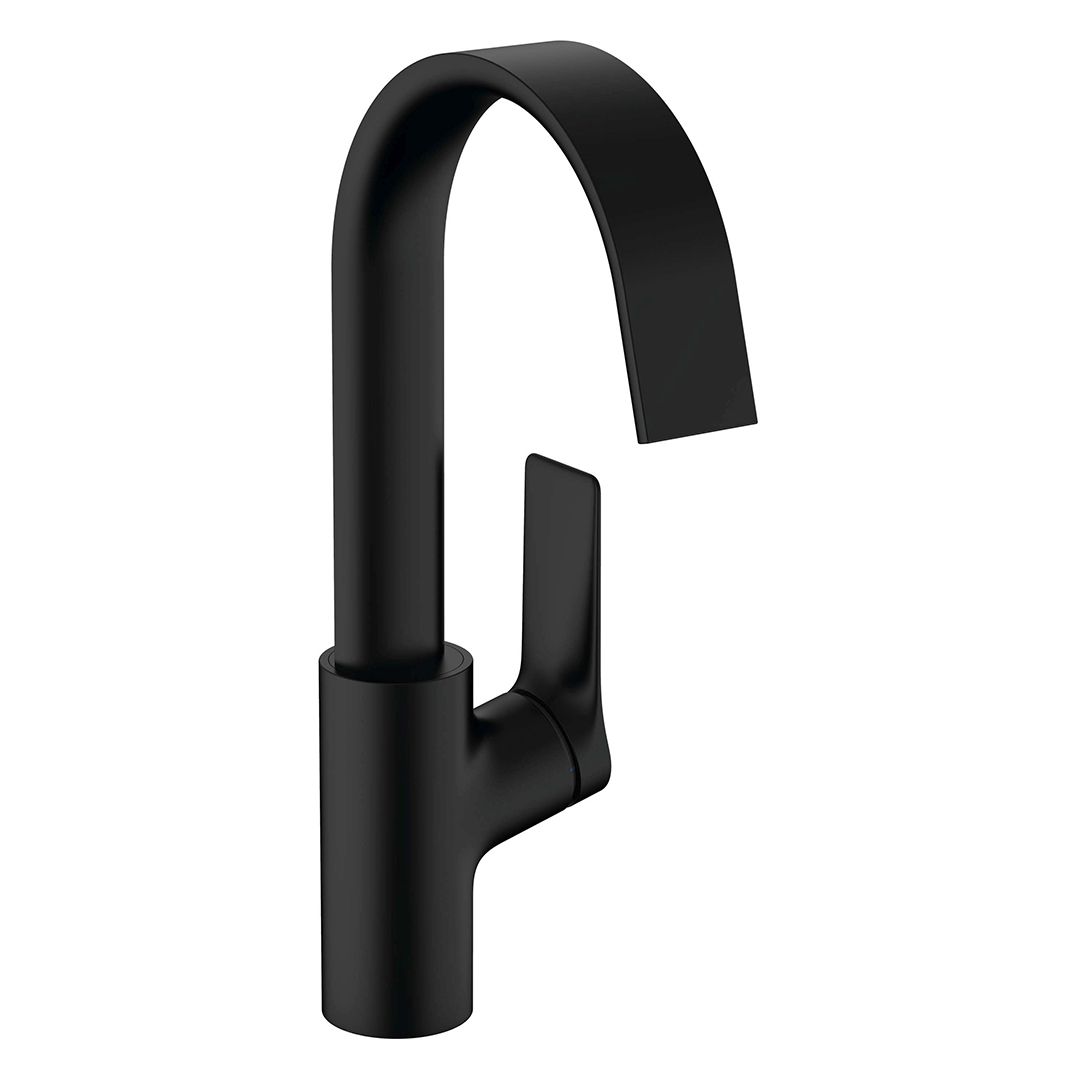 Hansgrohe 75032670<br>Vivenis 250 單槍旋轉面盆龍頭<br>(無按壓落水頭/霧黑)  |黑色系列|面用龍頭