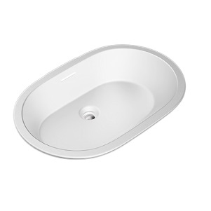 〝KOHLER 促銷商品〞<br>Brazn  K-21057K-0 <br>橢圓型下崁盆 / 白色 <br>(內徑 35.2 x 56cm)  |面盆|KOHLER|下崁盆