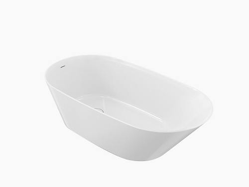 K-21388T-0<br>Brazn 橢圓型綺美石獨立浴缸 (白)<br>167.3x88.7x60.10cm  |浴缸|KOHLER|獨立式浴缸