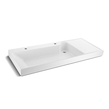 KOHLER<br>K-23798T-2H-0<br>Flexispace 2.0 雙孔一體式檯面盆<br> (119.4 x 49.7cm)
