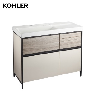 KOHLER<br>K-23800T-MT9+K-24370T-1-0<br>MAXISPACE 2.0 盆櫃組<br>100cm / 奶茶色  |浴櫃|KOHLER