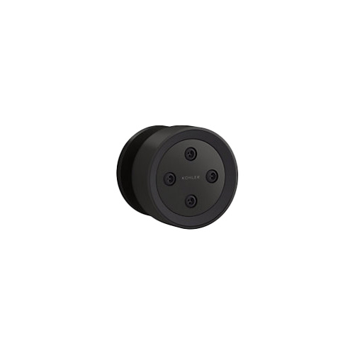 KOHLER<br>K-26299T-BL<br>Statement<br>圓形DEEP MASSAGE深度按摩側邊噴頭<br>(霧黑)  |淋浴花灑|KOHLER|頭頂花灑