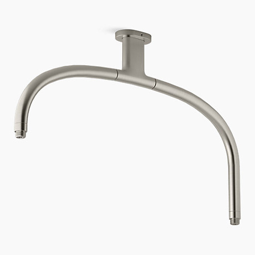 KOHLER<br>K-26305T-BN<br>Statement<br>吸頂式雙花灑臂含軸心<br>(羅曼銀)  |淋浴花灑|KOHLER|頭頂花灑