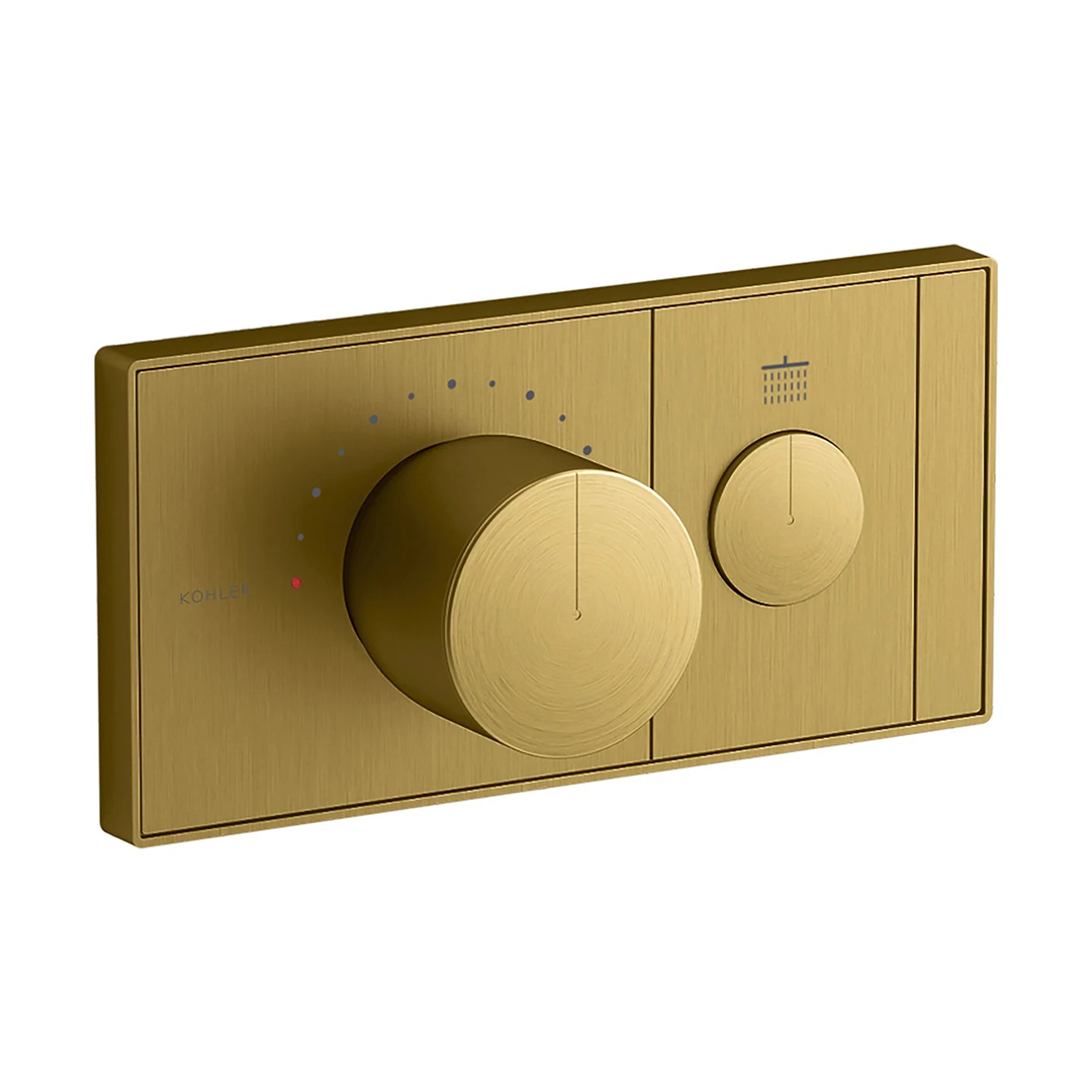 KOHLER  K-26345T-9-2MB<br>Anthem 一路恆溫控制面板<br>(摩登金 / 不含軸心)  |金色系列|浴用龍頭 / 花灑