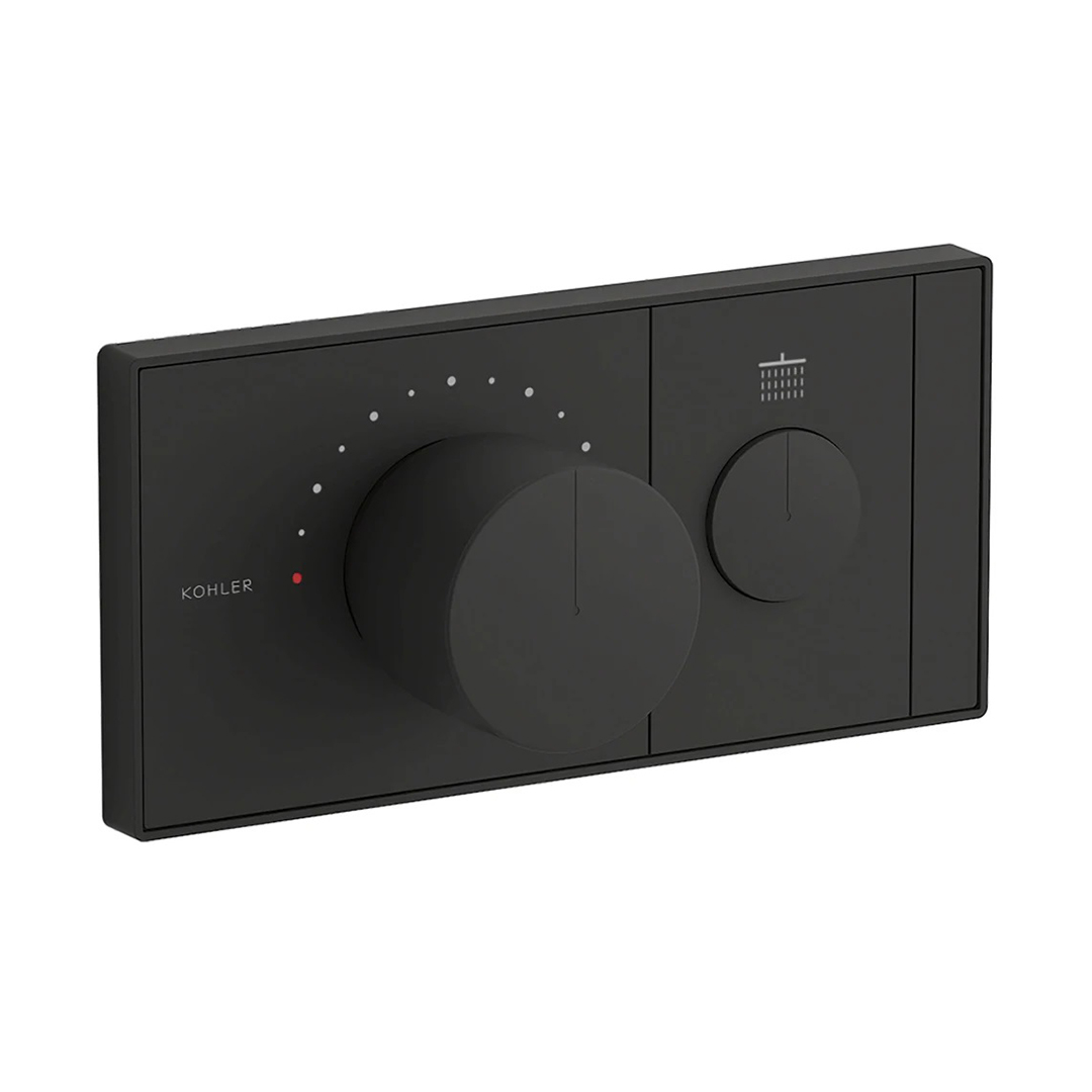 KOHLER  K-26345T-9-BL<br>Anthem 一路恆溫控制面板<br>(霧黑 / 不含軸心)  |黑色系列|浴用龍頭 / 花灑