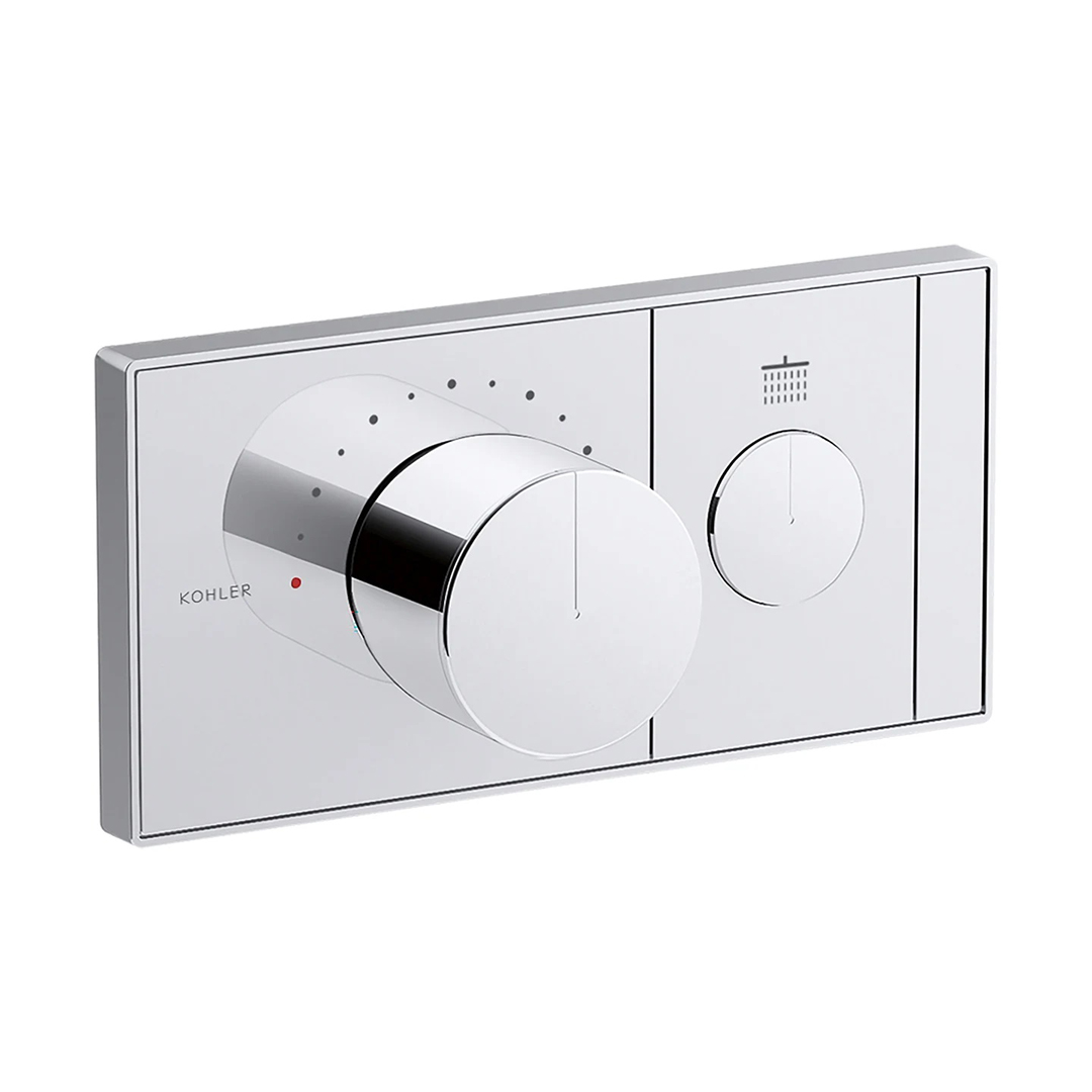 KOHLER  K-26345T-9-CP<br>Anthem 一路恆溫控制面板<br>(鉻色 / 不含軸心)  |淋浴花灑|KOHLER|埋壁式面板