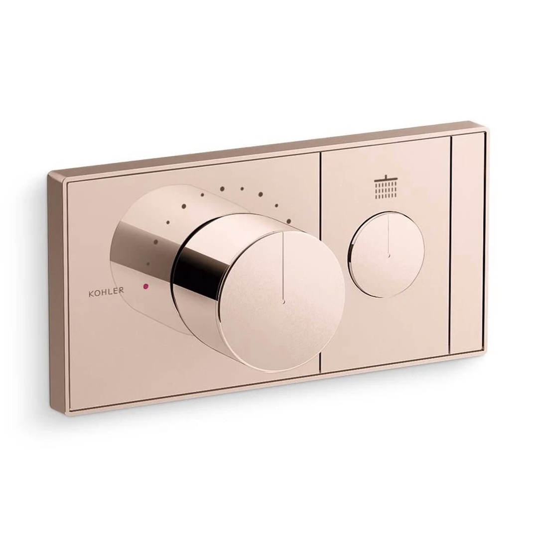 KOHLER  K-26345T-9-RGD<br>Anthem 一路恆溫控制面板<br>(玫瑰金/ 不含軸心)  |金色系列|浴用龍頭 / 花灑